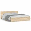 vidaXL Bed Frame without Mattress Sonoma Oak 180x200 cm Super King