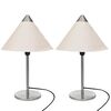 vidaXL Lamps 2 pcs White 25 x 25 x 40 cm Paper