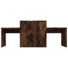 vidaXL Coffee Table Set Smoked Oak 100x48x40 cm Engineered Wood