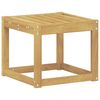 vidaXL Outdoor Stool Bench White 43 x 43 x 37 cm Solid Acacia Wood