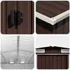 vidaXL Garden Shed Brown 257x779x181 cm Galvanised steel
