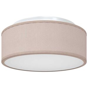 vidaXL Ceiling Lamp Taupe 30 x 13.5 cm Fabric