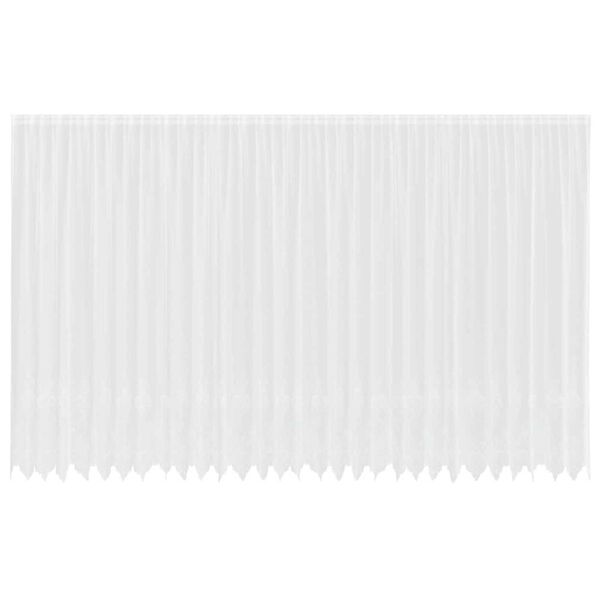 vidaXL Lace Curtain with Curtains Floral White 300 x 750 cm Polyester