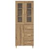 vidaXL Highboard Artisan Oak 69.5 x 34 x 180 cm Engineered Wood