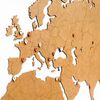 MiMi Innovations Wooden World Map Wall Decoration Luxury Brown 180x108 cm