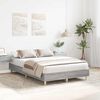 vidaXL Bed Frame No Mattress Grey Sonoma 120x200 cm Engineered Wood