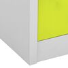 vidaXL Locker Cabinets 5 pcs Light Grey and Green 90x45x92.5 cm Steel