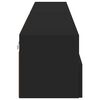 vidaXL TV Wall Cabinets 2 pcs Black 100x30x30 cm Engineered Wood