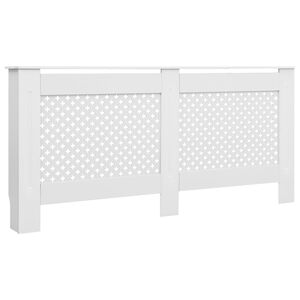 vidaXL Radiator Cover White 172x19x81.5 cm MDF