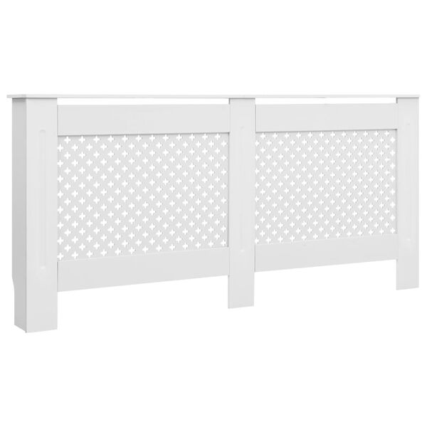 vidaXL Radiator Cover White 172x19x81.5 cm MDF