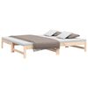 vidaXL Pull-out Day Bed without Mattress 2x(90x190) cm Solid Wood Pine