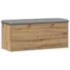 vidaXL Storage Bench Artisan Oak 102x42x45 cm Engineered Wood