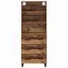 vidaXL Highboard Old Wood 69.5 x 34 x 180 cm Engineered Wood