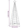 vidaXL LED Christmas Tree 200 LEDs Blue 180 cm
