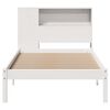 vidaXL Bookcase Bed without Mattress White 90x190 cm Single Solid Wood Pine