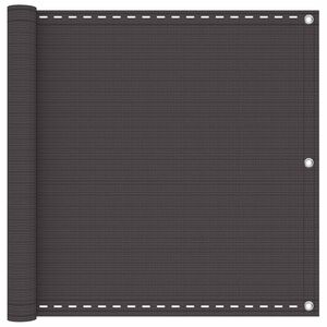 vidaXL Balcony Screen Rectangular 75 x 700 cm HDPE Anthracite