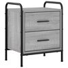 vidaXL Bedside Cabinet Grey Sonoma 40 x 30 x 50 cm Engineered Wood
