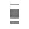 vidaXL Book Cabinet Concrete Grey 60x35x180 cm Engineered Wood
