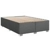 vidaXL Bed Frame without Mattress Dark Grey&nbsp;Double Fabric
