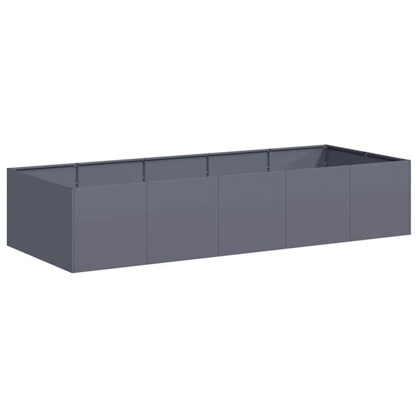 vidaXL Planter Anthracite 200x80x40 cm Steel