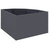 vidaXL Corner Planter Anthracite 60 x 60 x 35 cm Steel