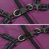 vidaXL Dog Coat with Harness Purple L52 Fleece and Polyester