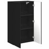 vidaXL TV Wall Cabinet Black 59.5 x 31 x 100 cm Engineered Wood