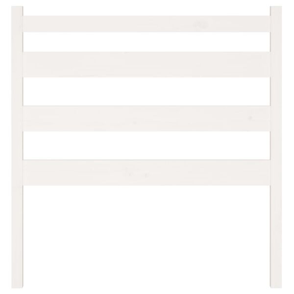 vidaXL Bed Headboard White 106x4x100 cm Solid Wood Pine