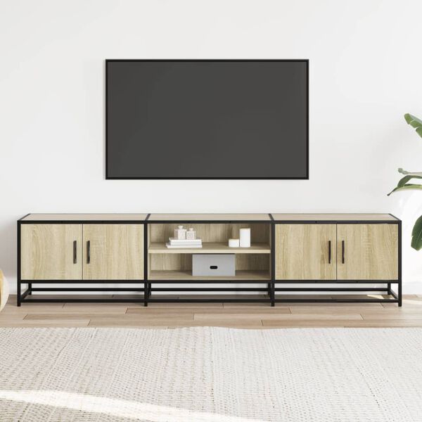 vidaXL TV Cabinet Sonoma Oak 180x35x41 cm Engineered Wood
