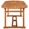 vidaXL Garden Dining Table 220x90x75 cm Solid Acacia Wood