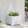 vidaXL Garden Raised Bed PP White 43x43x35 cm