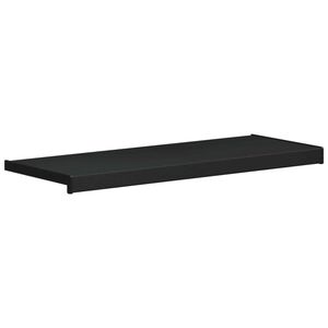 vidaXL Window Sill Black with wood grain 80 x 30 x 4.5 cm PVC