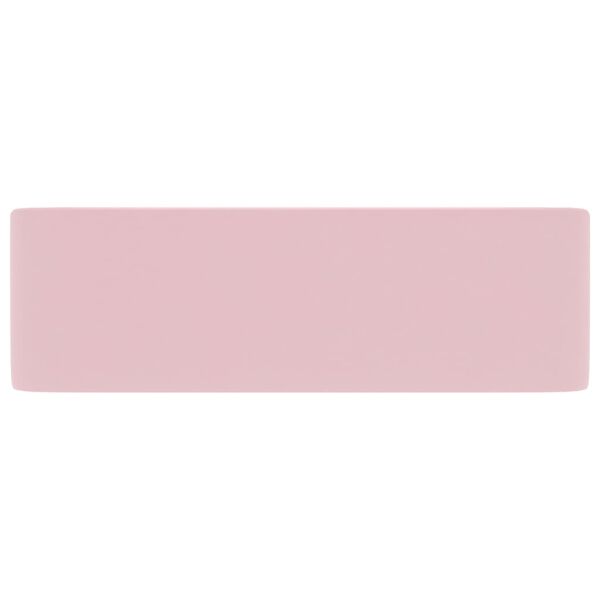 vidaXL Luxury Wash Basin Matt Pink 41x30x12 cm Ceramic