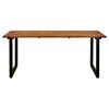 vidaXL Garden Table with U-shaped Legs 180x90x75 cm Solid Acacia Wood