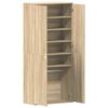 vidaXL Shoe Cabinet Sonoma Oak 80 x 39 x 178 cm Engineered Wood