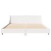 vidaXL Bed Frame without Mattress White 140x190 cm Solid Wood Pine