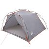 vidaXL Tunnel Tent Grey and Orange 4-Person