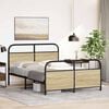vidaXL Bed Frame Without Mattress 120x200 cm Sonoma Oak Engineered Wood