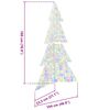 vidaXL Christmas Tree with 240 LEDs Multicolour 180 cm Acrylic