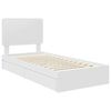 vidaXL Storage Bed with Headboard White 90 x 200 cm Engineered Wood