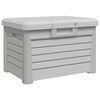 vidaXL Outdoor Cushion Box Grey 73x50.5x46.5 cm Polypropylene