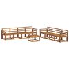 vidaXL Outdoor Sofa Set 9 pcs Natural