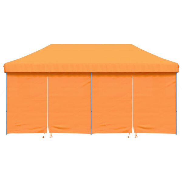 vidaXL Party Tent Folding Orange 292 x 580 x 315 cm Oxford Fabric