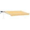 vidaXL Manual Awning Frame with LEDs Sand 4.5 x 3 m