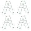 vidaXL Garden Trellises for Climbing Plants 4 pcs A-Frame Steel
