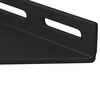vidaXL Corner Bracket 12 pcs Black 138.5 x 50.5 x 16 mm Iron