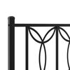vidaXL Metal Headboard Black 135 cm