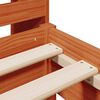 vidaXL Bookcase Bed without Mattress Wax Brown 75x190 cm Small Single Solid Wood Pine