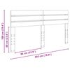 vidaXL Headboard Sonoma Oak 200 cm Engineered wood