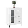 vidaXL Sideboard High Gloss White 69.5x34x90 cm Engineered Wood